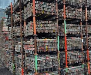 Echafaudage occasion multidirectionnel Altrad Plettac Contur – 500 tonnes disponible