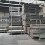 Echafaudage multidirectionnel Layher: 720m² garde-corps définitif